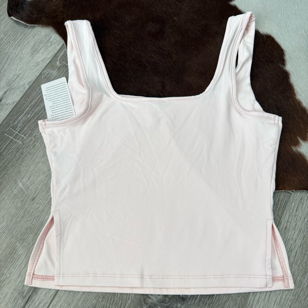 NWT Trendy Queen light pink sweetheart ruched crop tank top - Picture 2 of 6